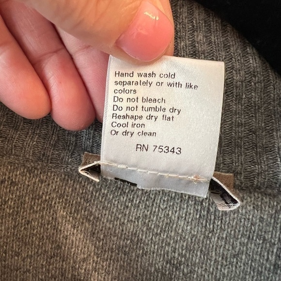 Note di Anita camel and gray wool cashmere blend poncho cape, one size - Picture 5 of 5